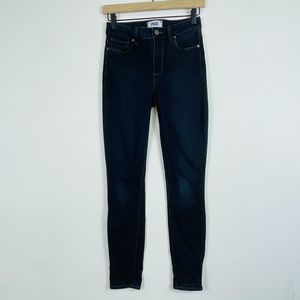 Paige Hoxton‎ Ultra Skinny Straight Dark Wash Midrise Denim Jeans Womens Sz 25